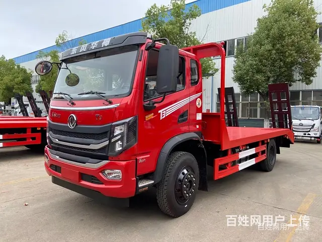 东风T3单桥挖机平板车 厂家直销 可按揭的图片