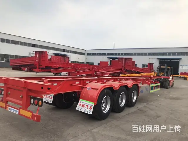 周口轻体13.95米骨架半挂车公告厂家现车出售的图片