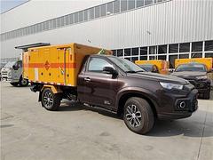 国六蓝牌江铃域虎四驱皮卡 一类爆炸品箱式运输车