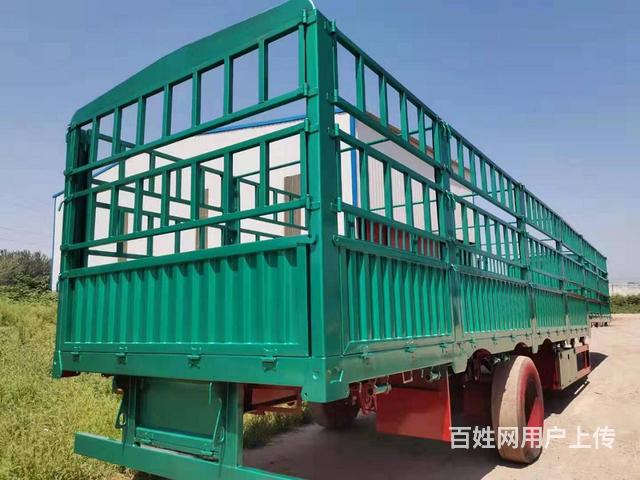 13米x1.8米高低板花篮半挂车出售，全车高强板制的图片