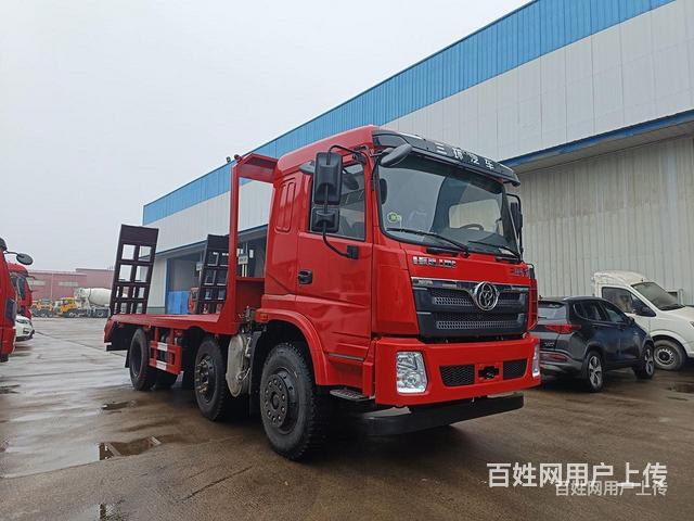 三环昊龙新款小三轴拉挖机专用平板拖车 多少钱的图片
