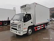 蚌埠 蓝牌江铃4.2米冷藏车 配进口冷机带肉钩