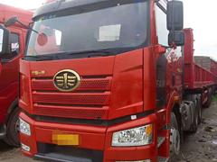 解放J6P 半挂车 13m米平板挂 550马力国5