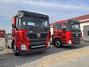 平顶二手德龙牵引车 460马力 国五 双驱复合板