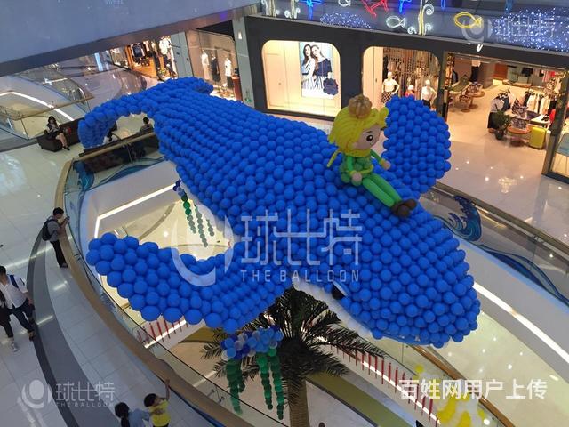 商场美陈气球造型气球拱门酒店房间装饰情人节六一布置