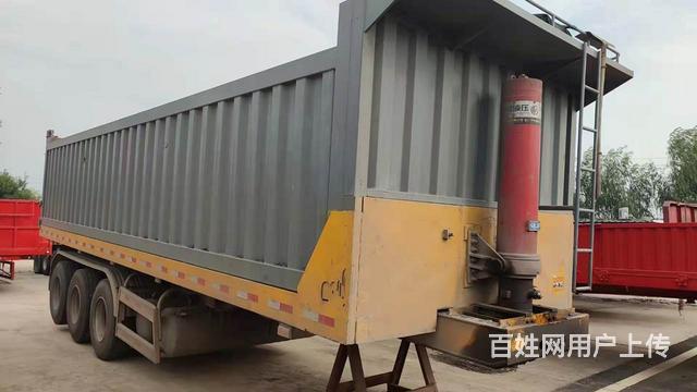 半挂车 自卸式 平板后翻的图片