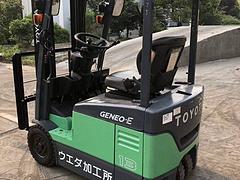 二手进口丰田1吨2吨三支点电动叉车，批量处理低价