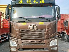 转让个人二手解放9.6米高栏载货车 国五 前四后八