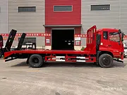 新款东风单桥挖机拖车 拖挖机的平板车 哪里有卖的