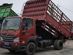 19年二手瑞沃4.2米高栏自卸小货车 170马力