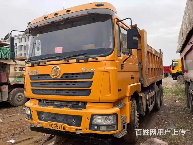 国四后八轮自卸车陕汽德龙F3000带保险336马力的图片