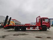 玉柴6缸270马力后八轮挖机平板拖车 拉20吨挖机拖板车 特