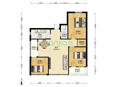 8号线赤岗地铁口100米1房出租 精装修