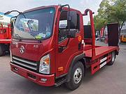 蓝牌大运 平板车拉60 90挖机运输车 国六新款