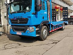 重汽豪沃TX单桥低平板拖车 厂家价格有保障