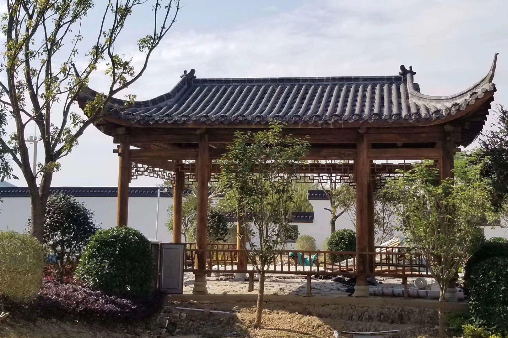 古建水榭亭