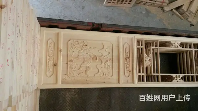四川自贡实木门窗中式实木花格窗实木门 - 图片 2