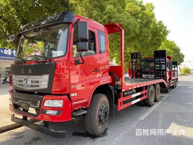 国六东风后双桥平板车 板长6米8短轴后八轮平板车 - 图片 9