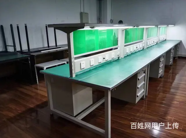 车间流水线防静电工作台带灯操作台东莞深圳钳工台打包 - 图片 5