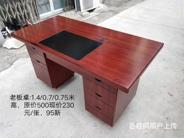 昆山各种老板桌，95新 - 图片 4