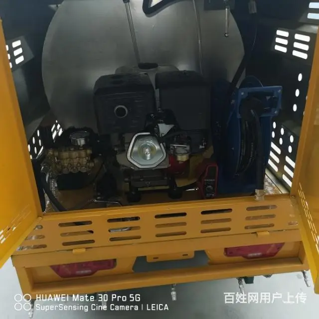 小型电动三轮高压清洗车物业学校水枪冲洗车 - 图片 2