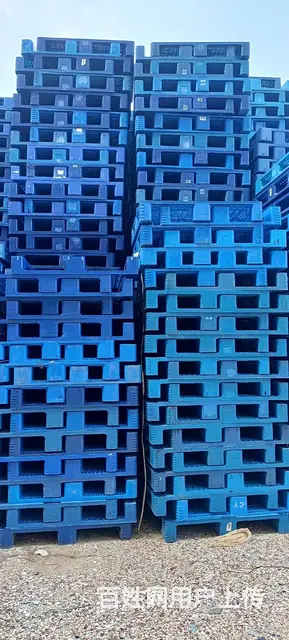 石狮塑料托盘二手塑胶卡板回收出售木托盘木栈板地牛叉 - 图片 4
