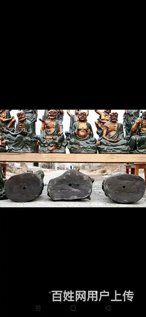 “鎏金挂釉小开片”十八罗汉像。  整体纯手工打造， - 图片 3