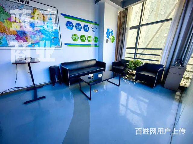 高铁东站旁210平落地窗带办公家具出租 - 图片 6