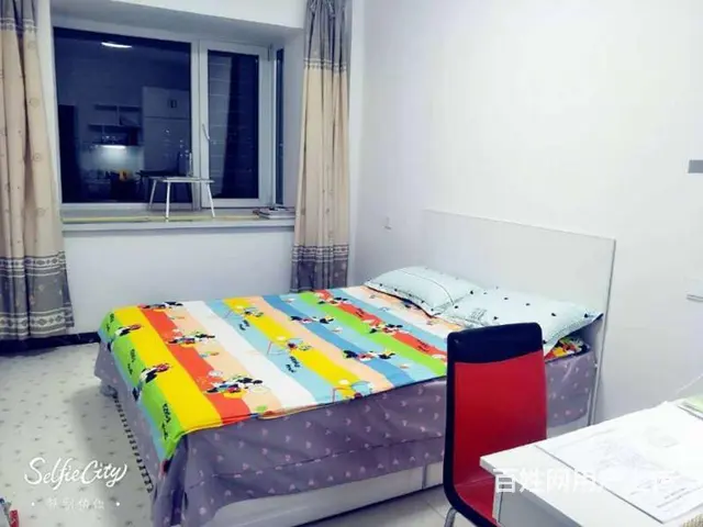 新柳城C区12楼，一室一厨一卫，带空调冰箱洗衣机热水器，包 - 图片 1
