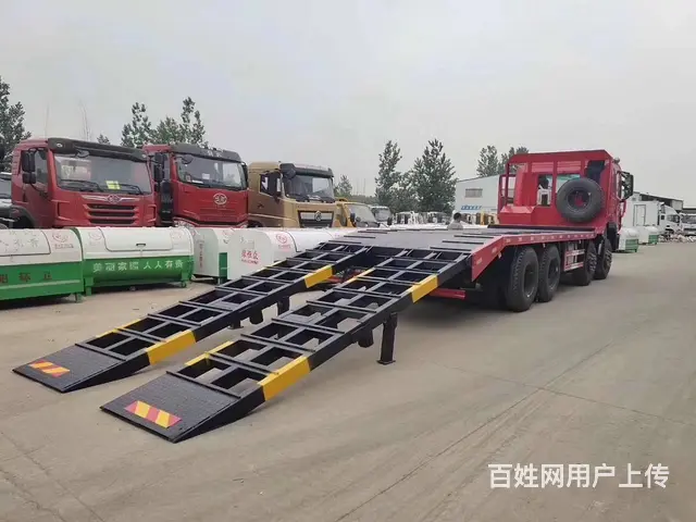 国六前四后八平板车 江淮K5X潍柴350马力拖车价 - 图片 12