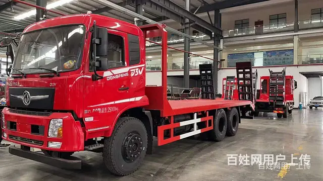 东风新款后双桥挖机拖车 平板车 厂家直销 - 图片 10