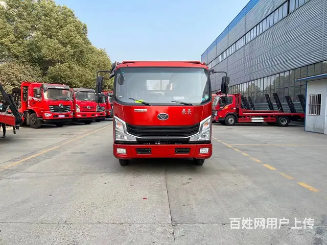 国六重汽平板车 小黄牌拖75挖掘机拖板车包上牌 - 图片 11