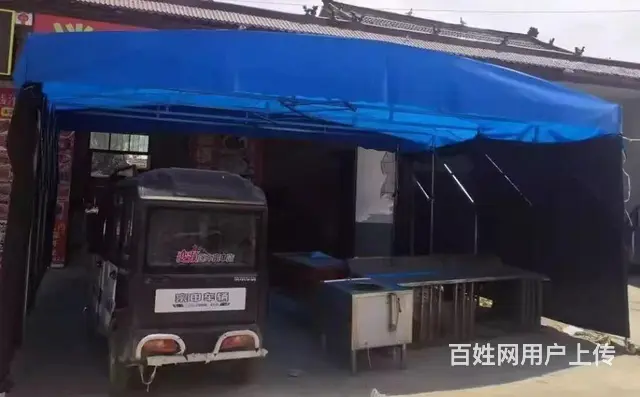推拉雨棚大型户外仓库活动伸缩帐篷大排档汽车棚 - 图片 5