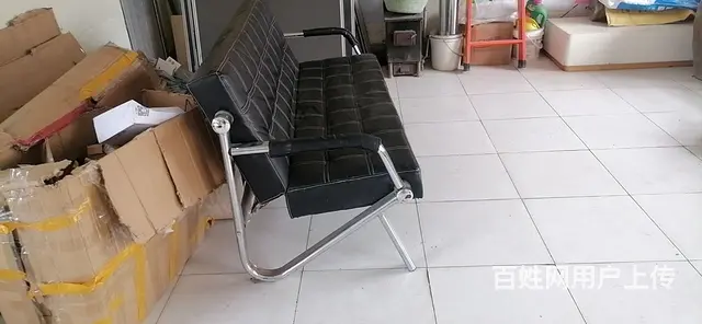 闲置自用皮沙发一个 - 图片 1