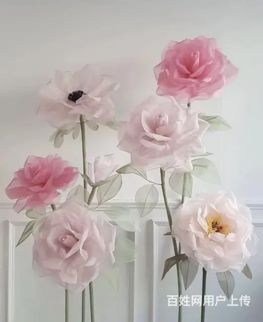 广州手工大花 手揉纸大花 巨型花朵 EVA大花 - 图片 3