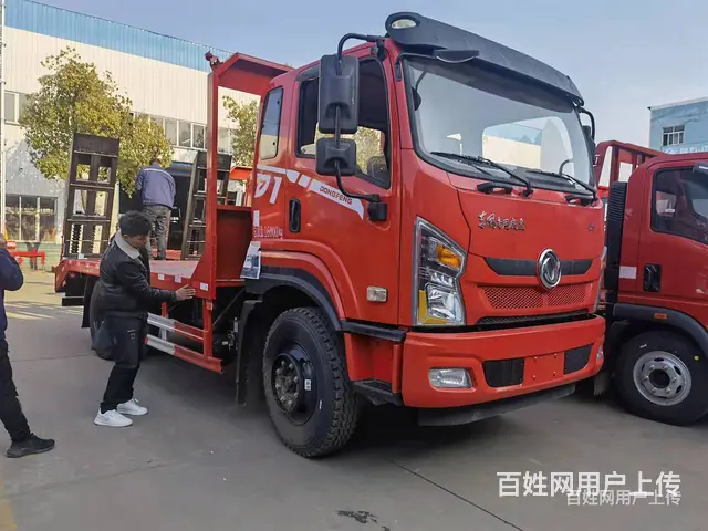 娄底国六挖机拖板车 拉90/120挖机平板拖车便宜拖车 - 图片 6