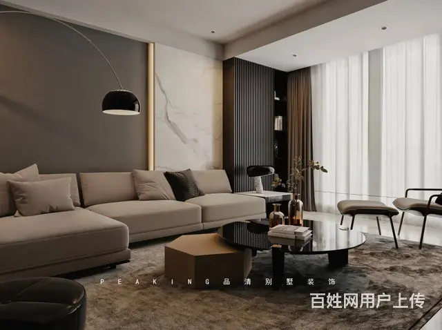 别墅装修 | 230㎡极简新宅，温润如泥土 - 图片 2