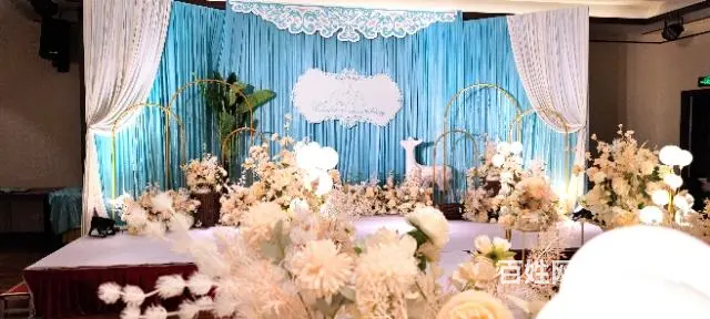 昆明结婚小预算布置方案，蒂芙尼色系主题婚礼 - 图片 2