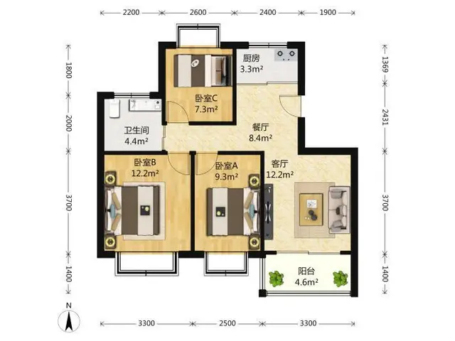 教育局对面3室1卫精装拎包入住家电齐全拎包入住随时可看 - 图片 12