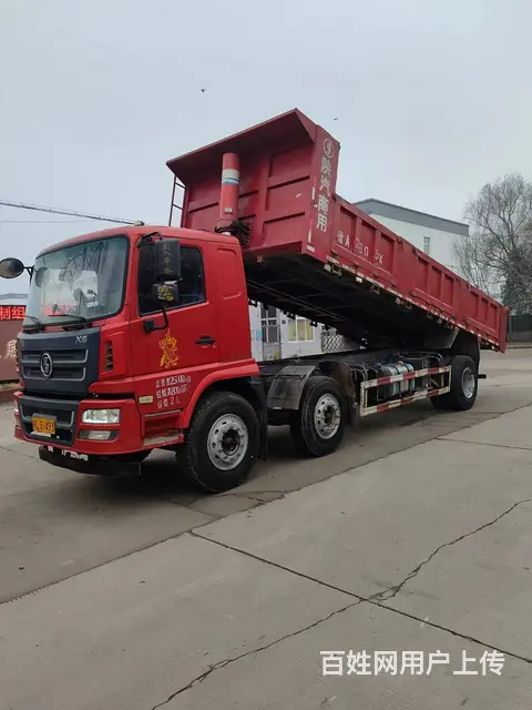 19年陕汽德龙7.2米平板自卸车220马力原版原漆 - 图片 3