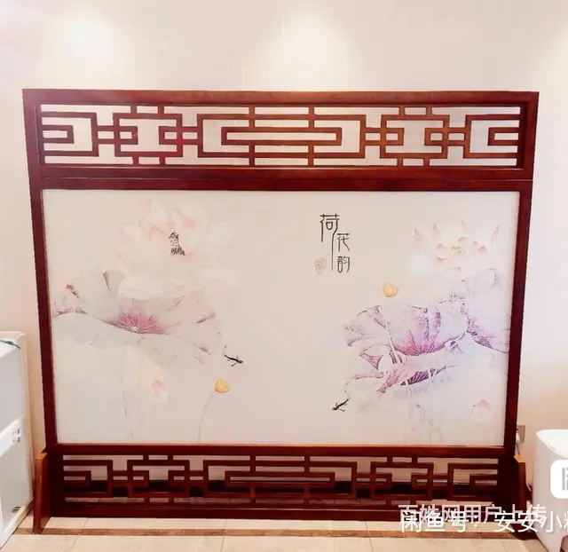 屏风 胡桃木屏风 - 图片