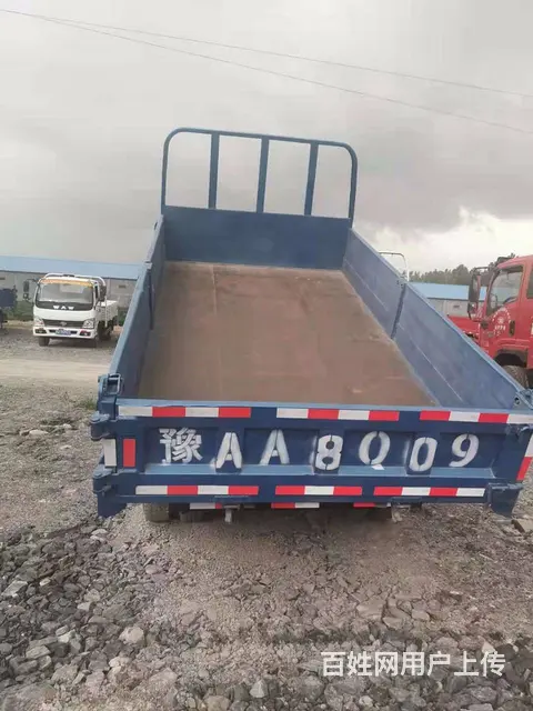 国四蓝牌小货车 4米奥驰平板车 后翻自卸平板 - 图片 4