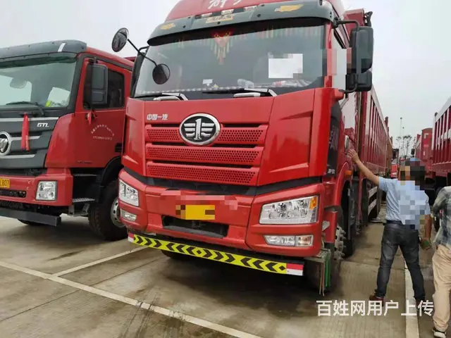自卸车8米5货厢550马力前四后八解放J6P - 图片 1