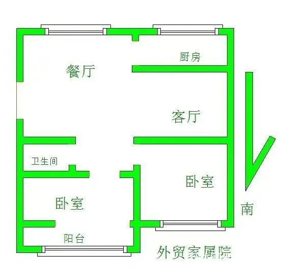 浉河区北京路外贸东家属院 普通住宅2厅 精装修（带车库） - 图片 9