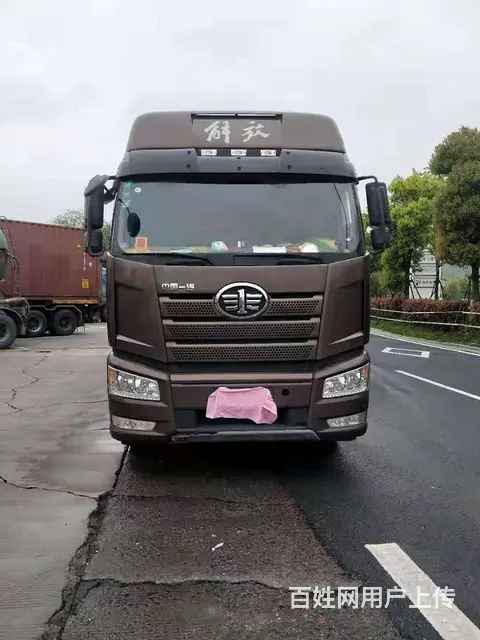 渭南解放牵引车 460马力 二手13米花栏半挂车 - 图片 1