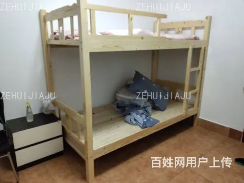 简易实木床 单双人床 公司工厂宿舍上下床 - 图片 12