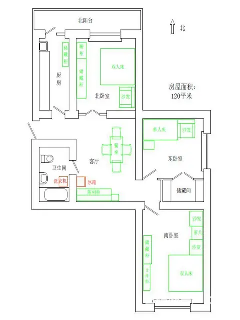 地铁房红塔社区(南区)(和平-遂川) 普通住宅1厅 简单装修 - 图片 1