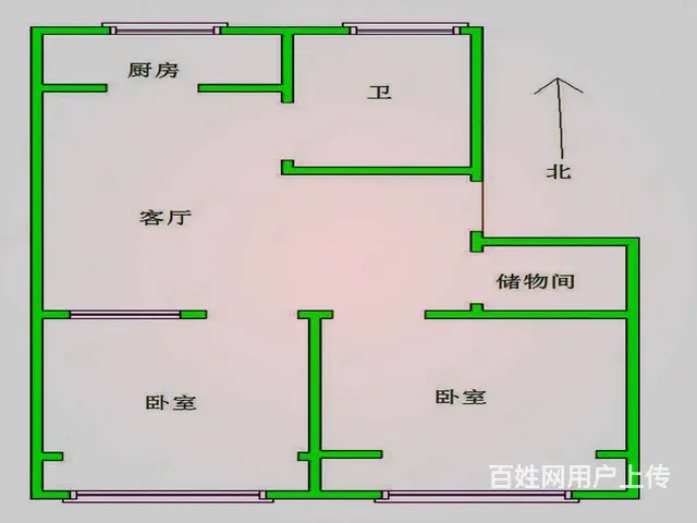 2楼简装88平2居秦皇小区老本带下房82万吉售 - 图片 2