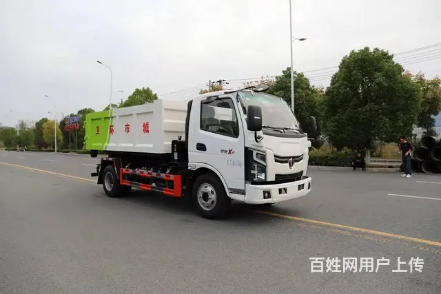 奥驰蓝牌二手勾臂垃圾车多少钱 - 图片 8