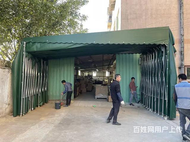 推拉棚大型活动棚移动伸缩蓬推拉帐棚仓库雨篷推拉棚移 - 图片 7